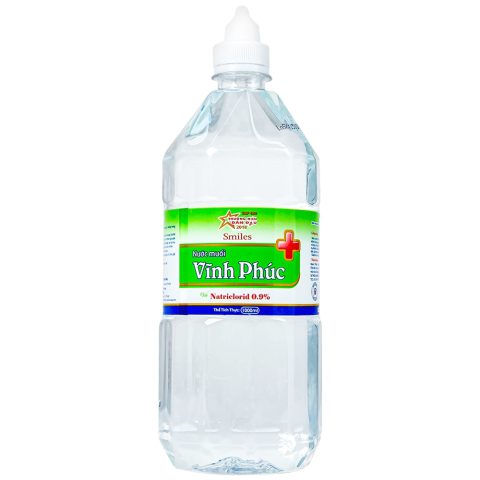Nước muối sinh lý Natriclorid súc miệng Vĩnh Phúc 1000ml