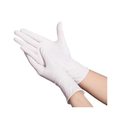 Sản phẩm găng tay y tế Super Care Latex có bột, kích thước M, hộp 100 chiếc