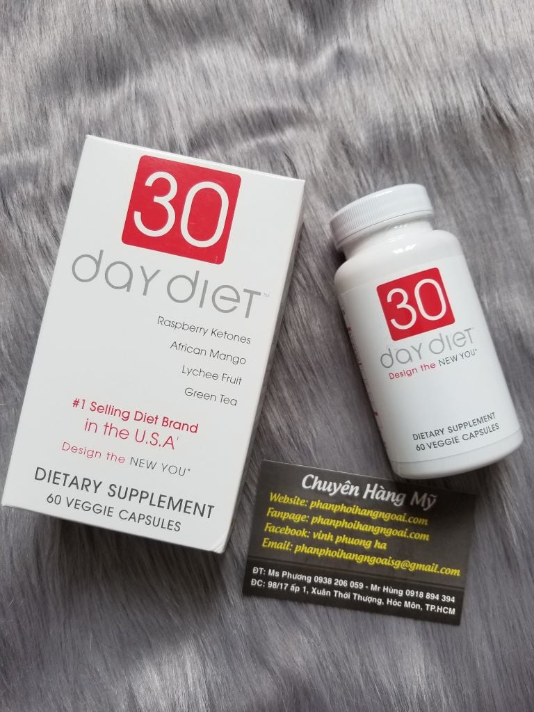 Đánh Giá Chi Tiết Thuốc Giảm Cân 30 Day Diet 60 Viên Của Mỹ