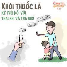 Hình ảnh về mối nguy hại của thuốc lá điện tử với sức khỏe, tương tự thuốc lá truyền thống