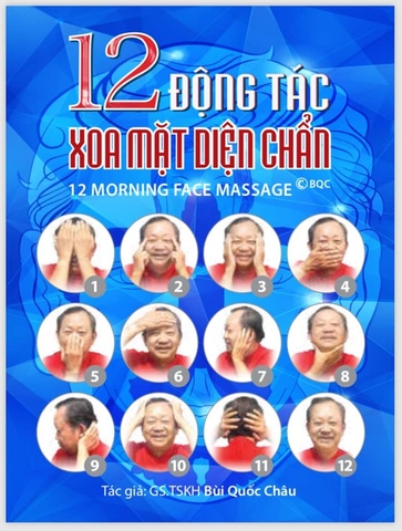 Kỹ thuật xoa bóp các huyệt đạo trên mặt trong Điện Chẩn