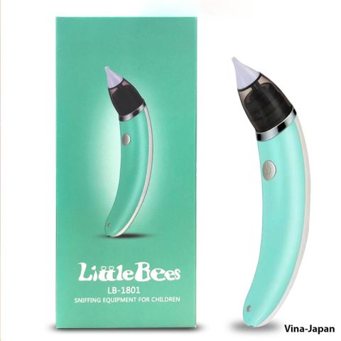 Hình ảnh máy hút mũi Little Bees đang được sử dụng hoặc các phụ kiện đi kèm