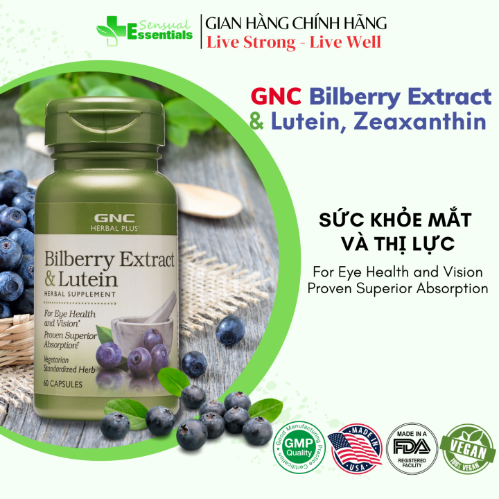 GNC Lutein: Thuốc Bổ Mắt Hiệu Quả Dành Cho Người Cận Thị