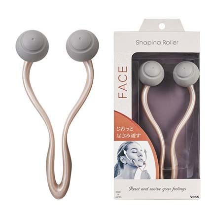 Cây lăn massage mặt tạo cằm V-line Shapina VeSS với thiết kế hai con lăn chữ Y mô phỏng kỹ thuật massage chuyên nghiệp