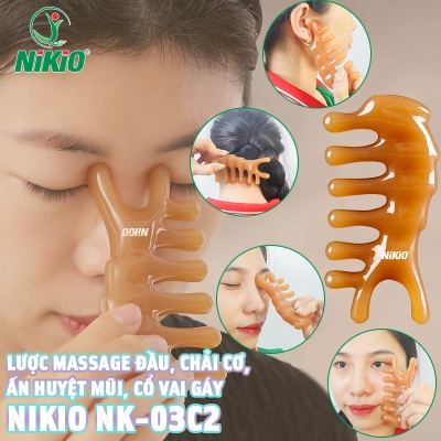 Dụng cụ massage nâng cơ mặt Nikio NK-03C2 chuyên dụng hỗ trợ cách mát xa mặt hiệu quả