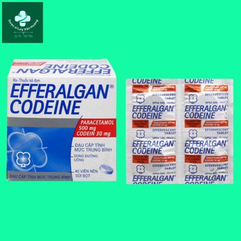 Một viên thuốc Efferalgan Codeine giảm đau