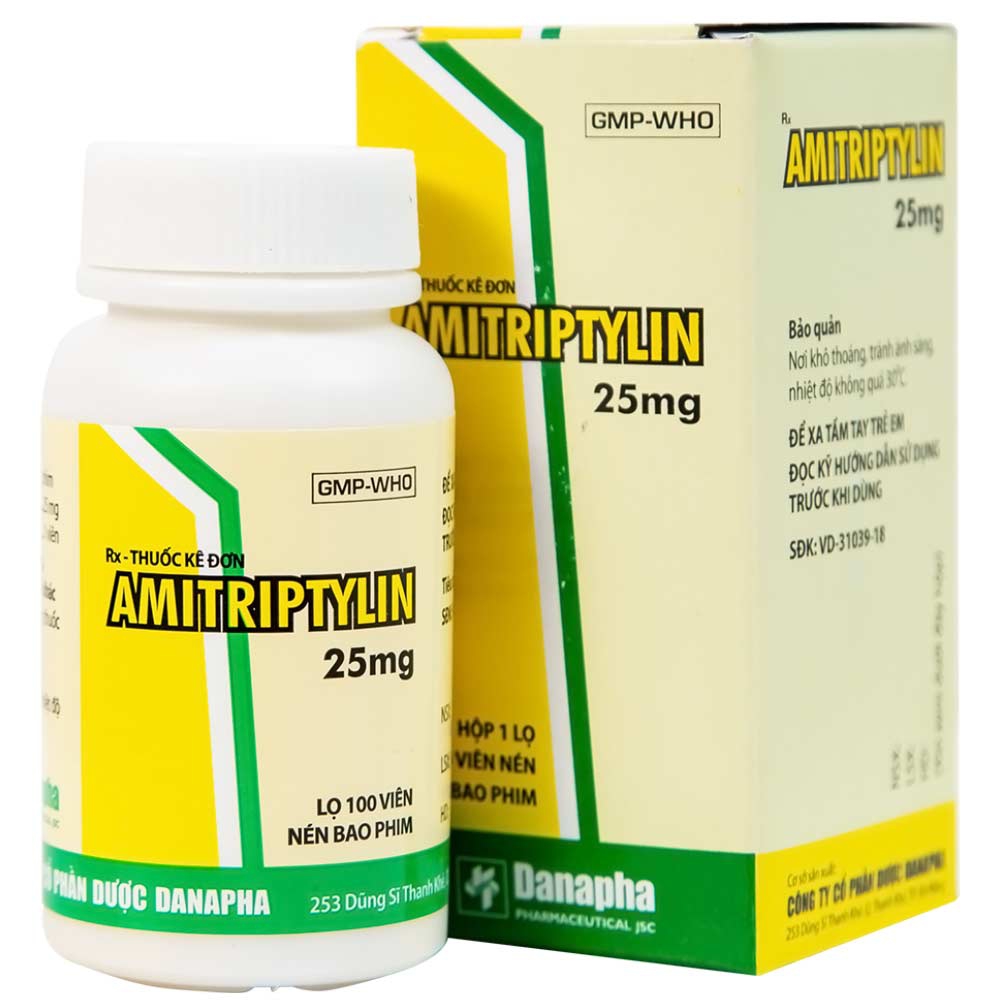 Hé lộ: Thuốc Amitriptyline 25mg chữa bệnh gì & liều dùng chuẩn xác