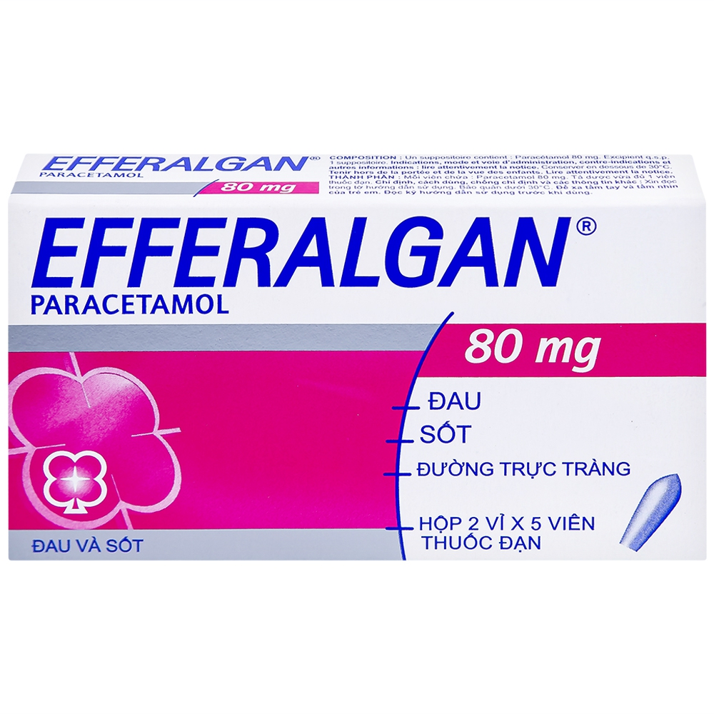 Trẻ 14 tháng bị sốt nhét thuốc Efferalgan vào hậu môn và những lưu ý