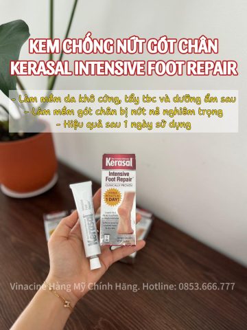 Hình ảnh một loại kem bôi chân khác, Kerasal, phổ biến trong việc chăm sóc da chân.