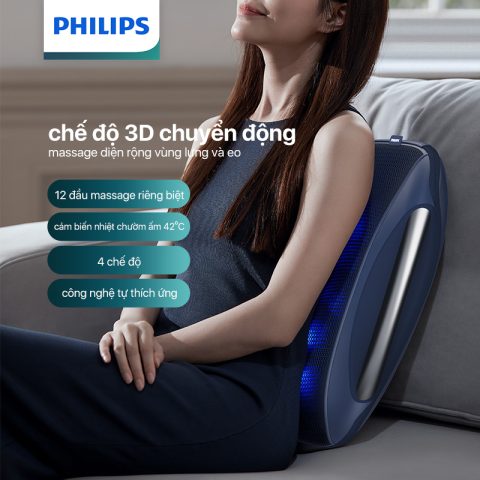 Máy massage lưng cột sống Philips PPM4501 hỗ trợ trị đau lưng hiệu quả