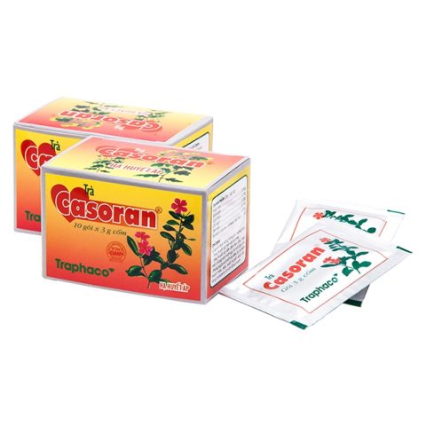 Hộp trà Casoran 10 gói, sản phẩm hỗ trợ hạ huyết áp