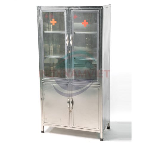tủ thuốc y tế inox cao cấp, bền bỉ và dễ vệ sinh