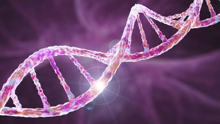 Hình ảnh mô tả đột biến gen trên chuỗi ADN, minh họa sự thay đổi trong trình tự nucleotide