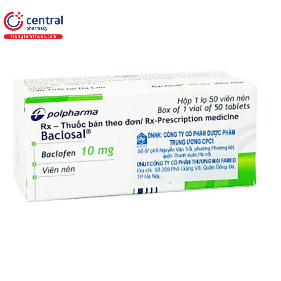 Thuốc Baclosal là thuốc gì và có tác dụng như thế nào?
