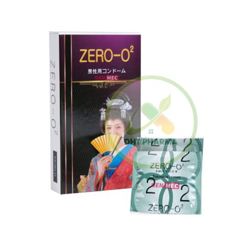 Bao cao su Zero O2 với thiết kế gân đầu giúp tăng khoái cảm, đảm bảo an toàn tối đa.