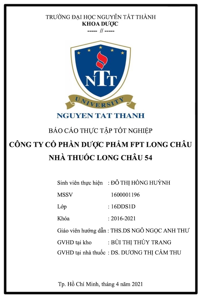 Phần Kết Luận Của Báo Cáo Thực Tập Nhà Thuốc: Hướng Dẫn Chi Tiết