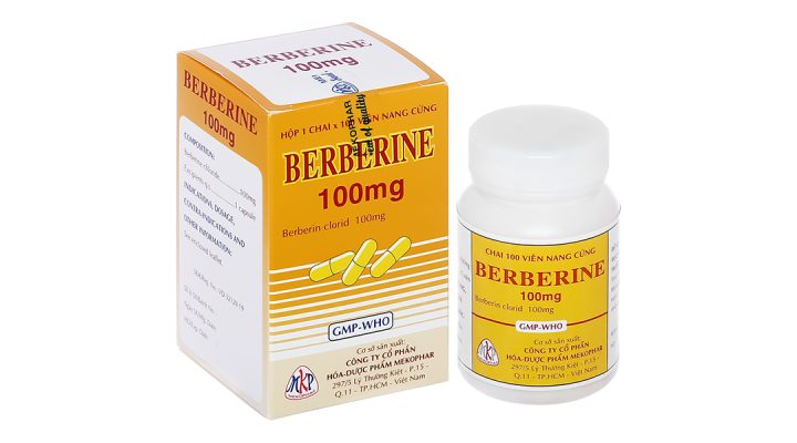 Berberine 100mg Mekophar - Thuốc trị tiêu chảy hiệu quả