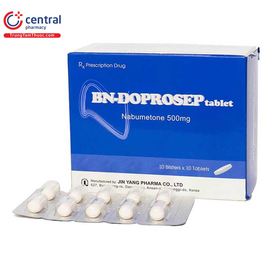 Thuốc Nabumetone 500mg No-Ton F.C Tablet 500 mg Standard: Thông Tin Chi Tiết