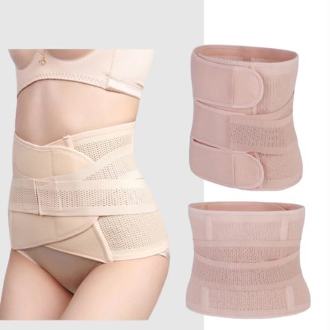 Đai nịt bụng sau sinh loại quấn, thể hiện thiết kế của gen nịt bụng giúp định hình vòng eo