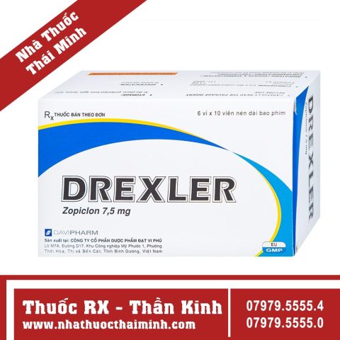 Thuốc Drexler 7.5mg điều trị mất ngủ, một loại thuốc ngủ phổ biến