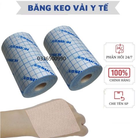 Minh họa các loại băng dán y tế phổ biến trong sơ cứu