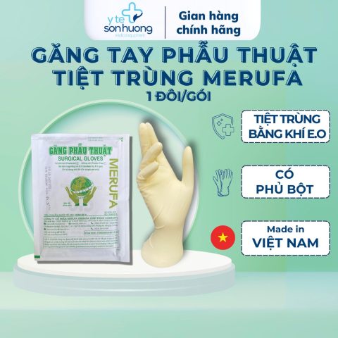 Gói găng tay phẫu thuật tiệt trùng Merufa