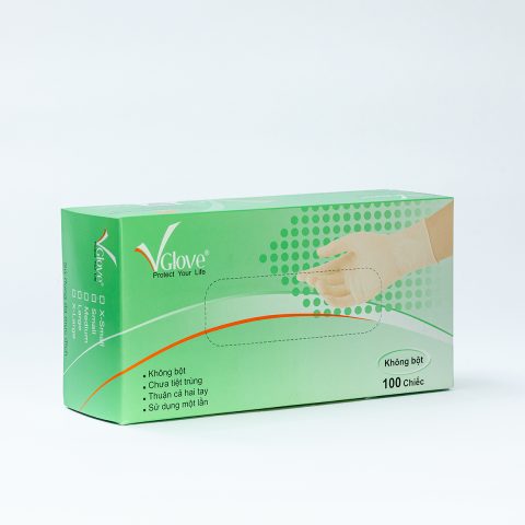 Găng tay y tế Vglove không bột chất liệu Nitrile