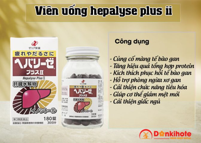 Thuốc Bổ Gan Hepalyse Plus II 180 Viên Nhật Bản: Giải Pháp Toàn Diện Cho Lá Gan Khỏe Mạnh