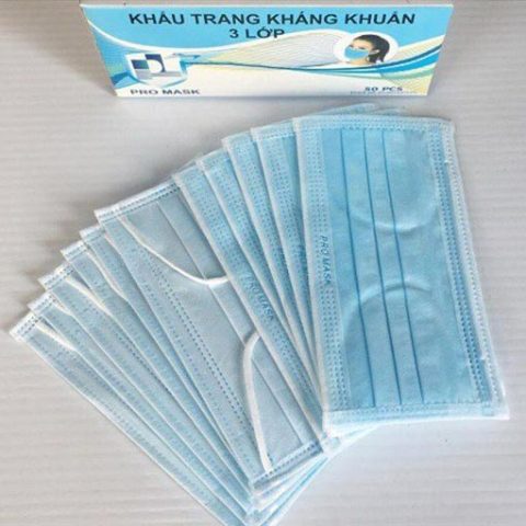 Cấu tạo chi tiết khẩu trang y tế 3 lớp với lớp kháng khuẩn