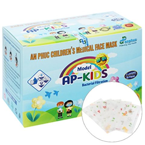 khẩu trang y tế AP Kids 3 lớp mềm mại an toàn cho trẻ em