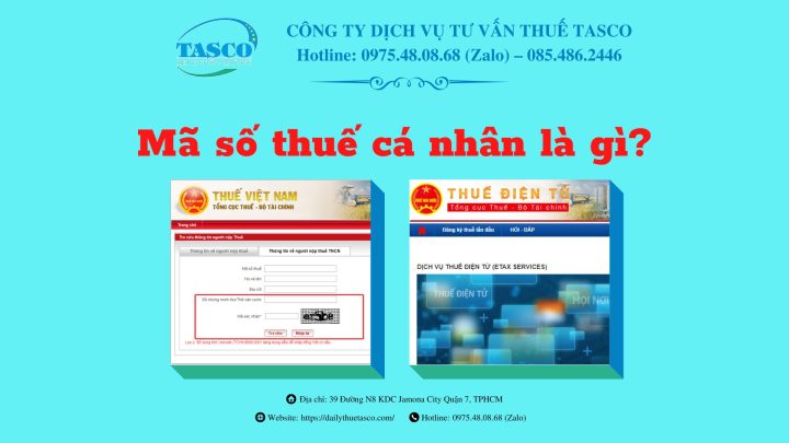 Sơ đồ giải thích mã số thuế cá nhân, phân biệt với mã số thuế doanh nghiệp