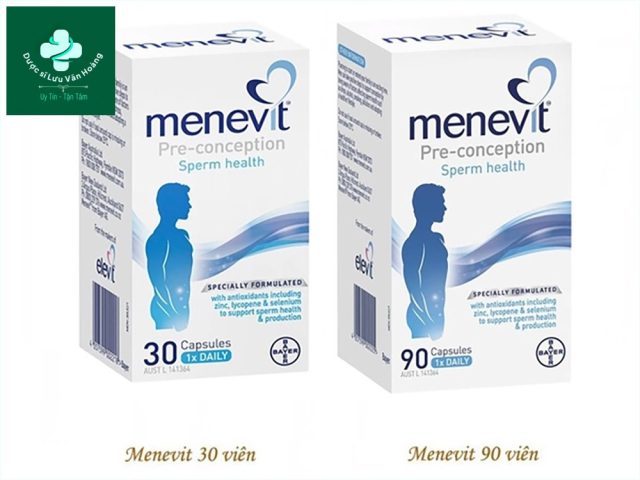Thực phẩm chức năng Menevit hỗ trợ tăng cường chất lượng tinh trùng