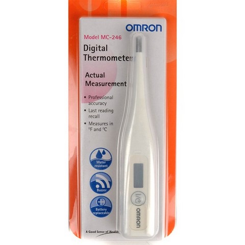 Nhiệt kế điện tử Omron MC-246 với thiết kế nhỏ gọn, dễ sử dụng cho gia đình