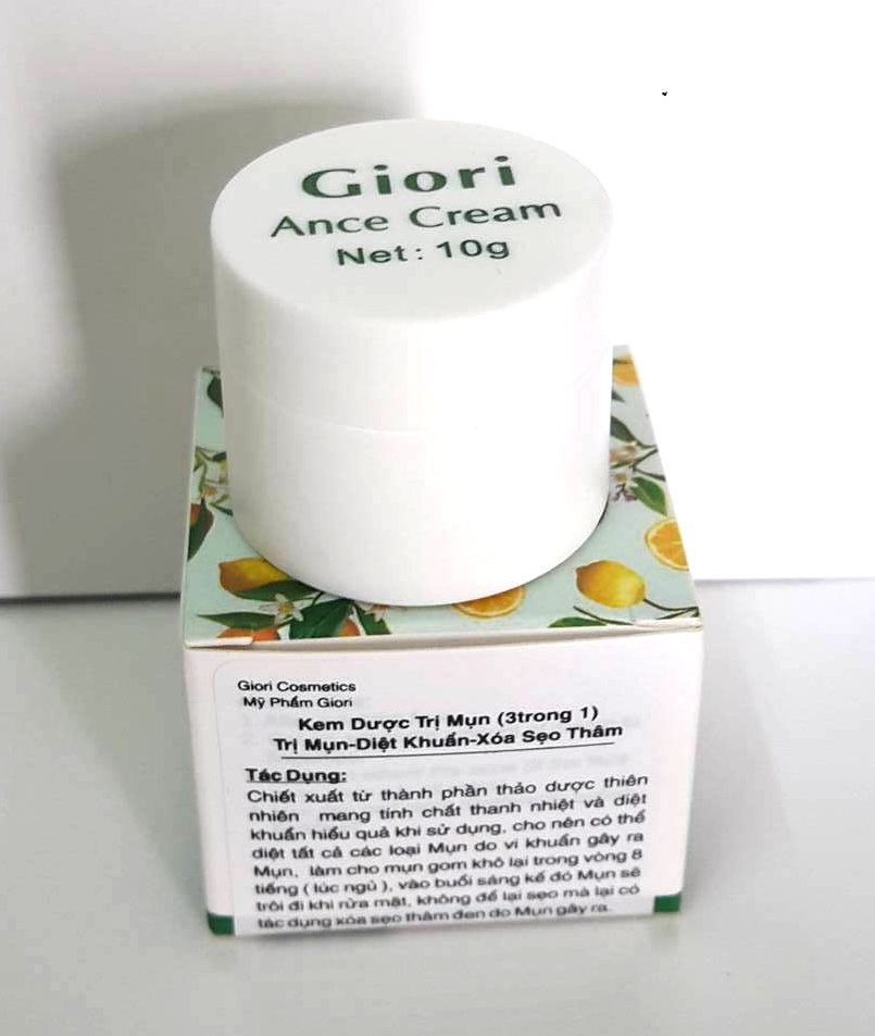 Kem trị mụn Giori: Thông tin phân phối và địa chỉ mua hàng Kem trị mụn Giori: Thông tin phân phối và địa chỉ mua hàng