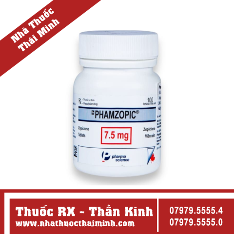 Hộp thuốc Phamzopic 7.5mg, giải pháp hỗ trợ giấc ngủ cho người rối loạn giấc ngủ