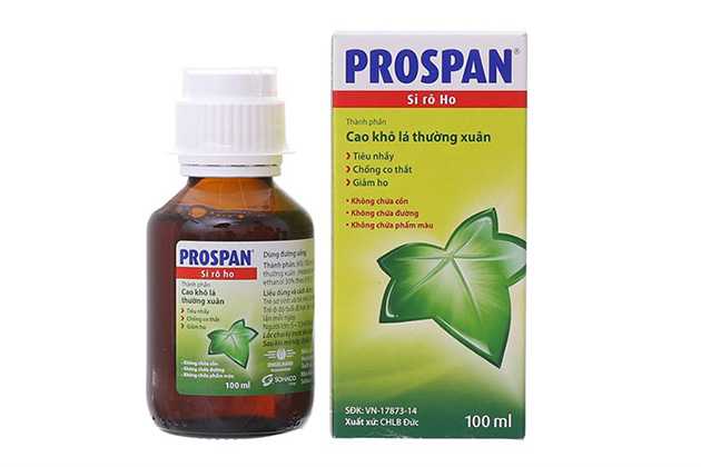 Prospan syrup chuyên dùng cho trẻ sơ sinh, hỗ trợ điều trị ho an toàn.