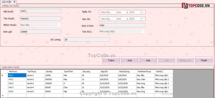 Thiết Kế Quản Lý Nhập Xuất Kho Thuốc Bằng Winform Hiệu Quả