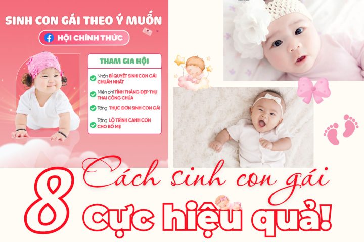 Minh họa các phương pháp tự nhiên giúp tăng khả năng sinh con gái theo ý muốn.