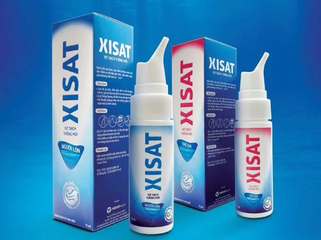 Thuốc xịt mũi Xisat nước muối biển an toàn cho bà bầu