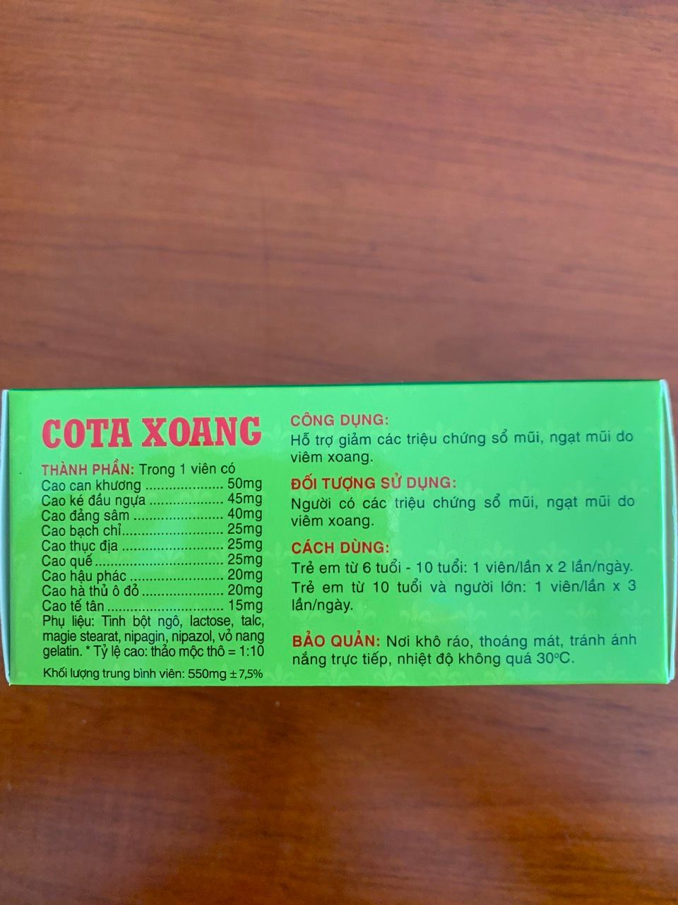Tư Vấn Điều Trị Viêm Mũi Bằng Thuốc Cota Xoang Hiệu Quả